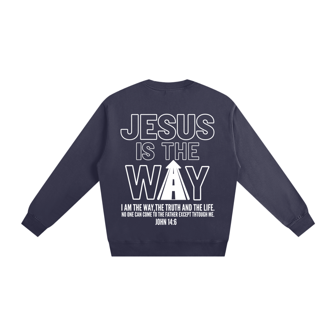 THE WAY Dark Color Crewneck Sweatshirt