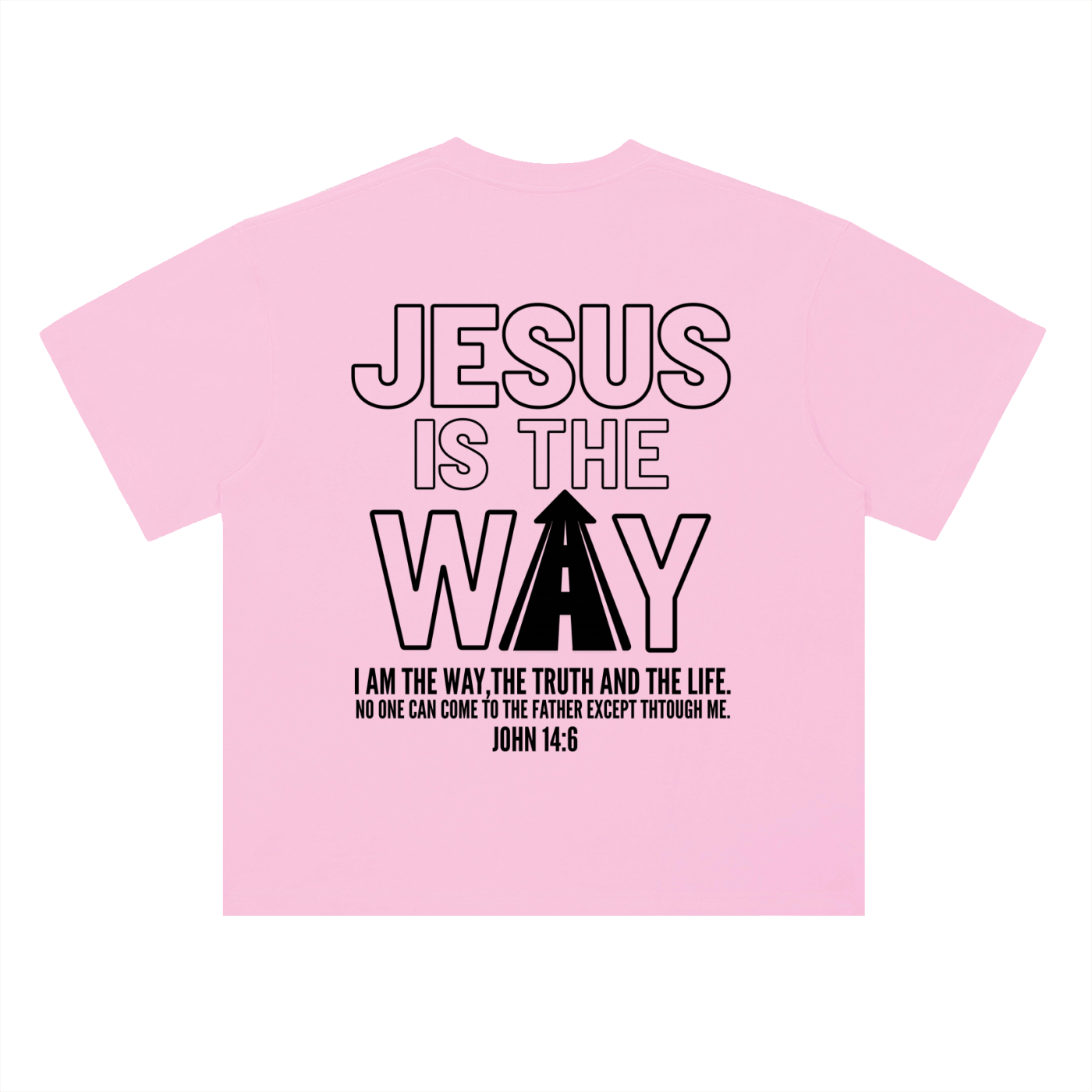 THE WAY light color Drop Shoulder T-Shirt
