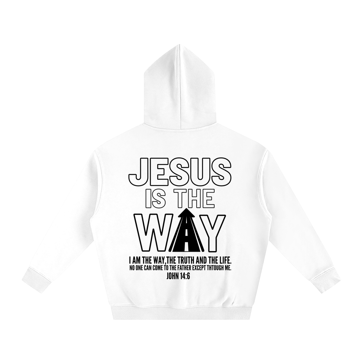 THE WAY Light Color Oversized  Hoodie