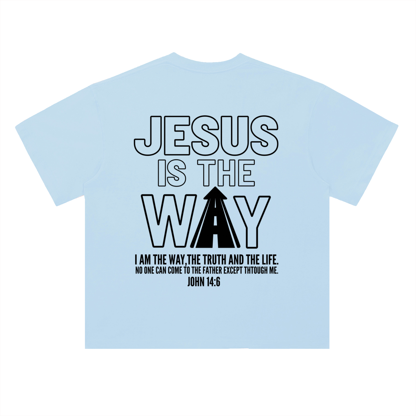 THE WAY light color Drop Shoulder T-Shirt