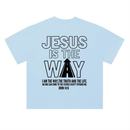 THE WAY light color Drop Shoulder T-Shirt