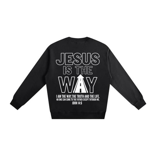 THE WAY Dark Color Crewneck Sweatshirt