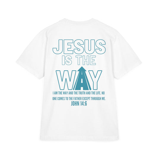 THE WAY Unisex  Drop-Shoulder T-Shirt-Optic White