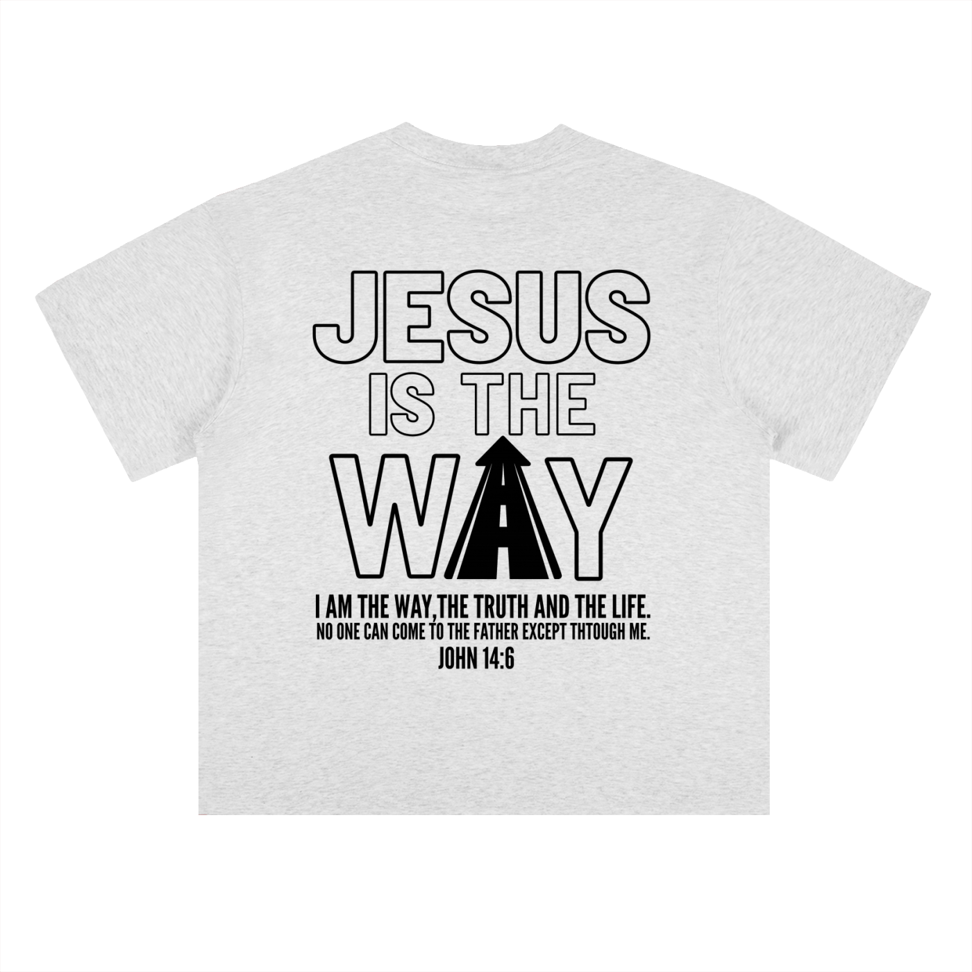 THE WAY light color Drop Shoulder T-Shirt
