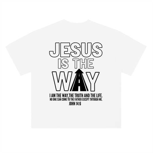THE WAY light color Drop Shoulder T-Shirt