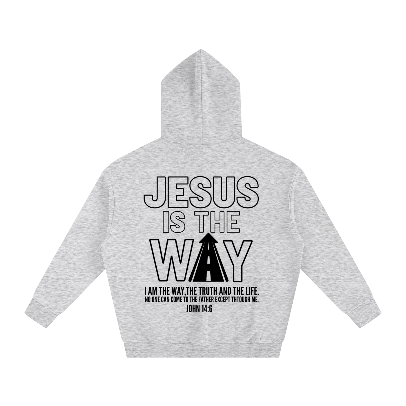 THE WAY Light Color Oversized  Hoodie