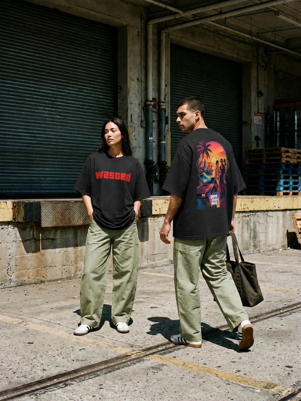 Streetwear Loose Drop Shoulder T-Shirt
