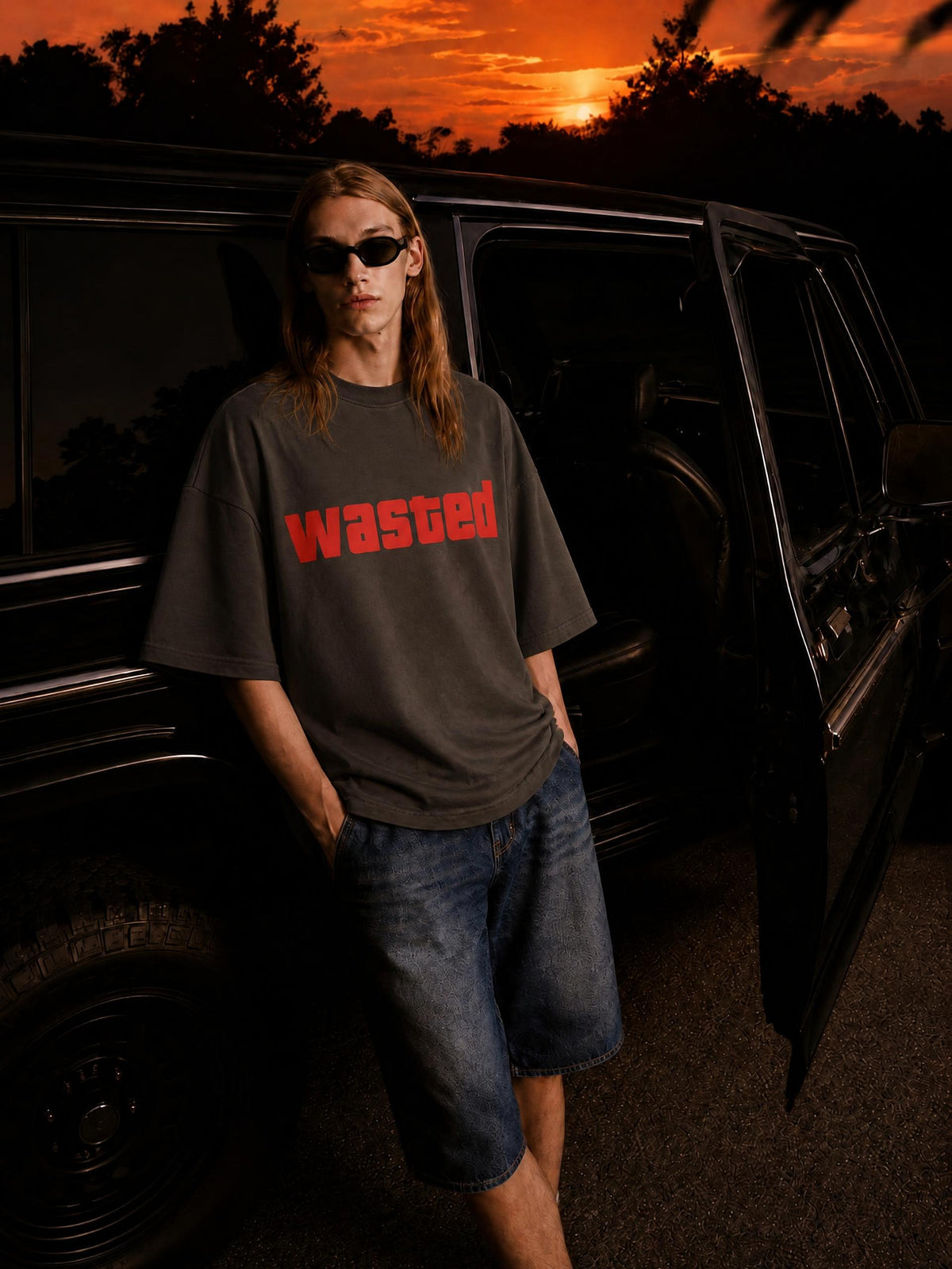 Streetwear Loose Drop Shoulder T-Shirt