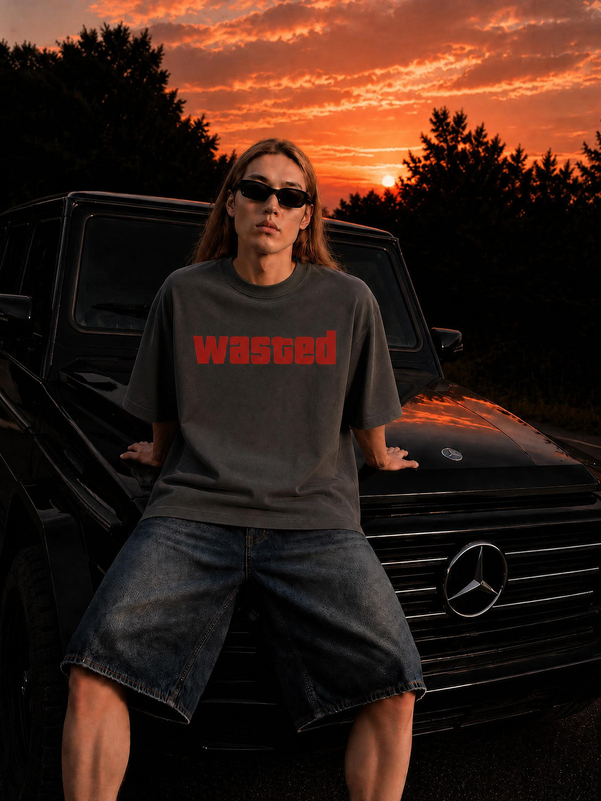 Streetwear Loose Drop Shoulder T-Shirt