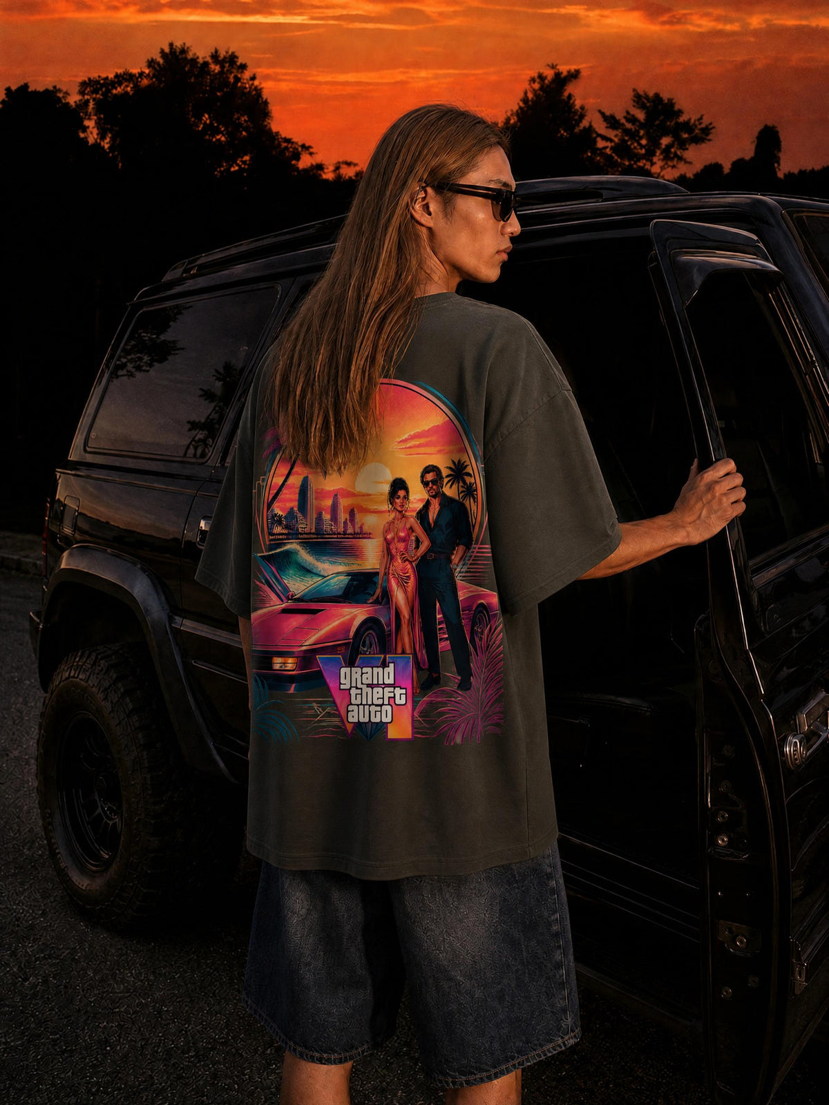 Streetwear Loose Drop Shoulder T-Shirt